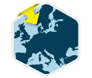 Icon representing sales outsourcing in Europe